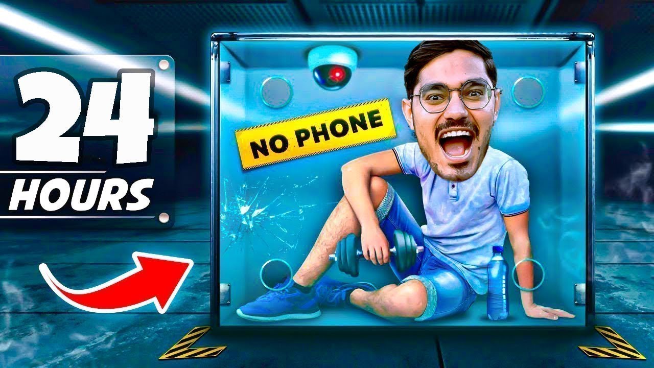 24 Hours in Glass Box Challenge😱   Will I Survive