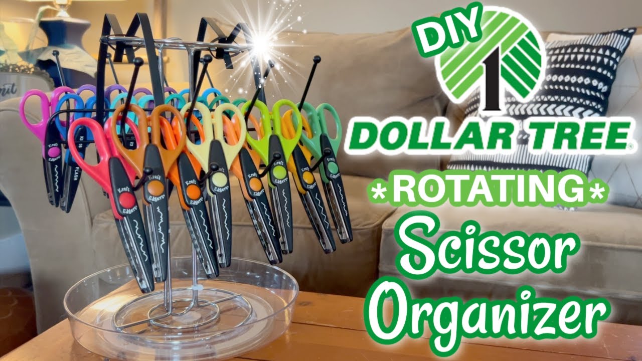 *ROTATING* Scissor Organizer!!! | Over-The-Door-Hooks | Dollar Tree DIY!