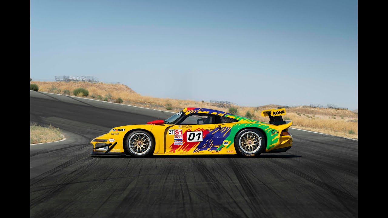 Broad Arrow Presents the 1997 Porsche 911 GT1 being sold at the Monterey Jet Center Auction