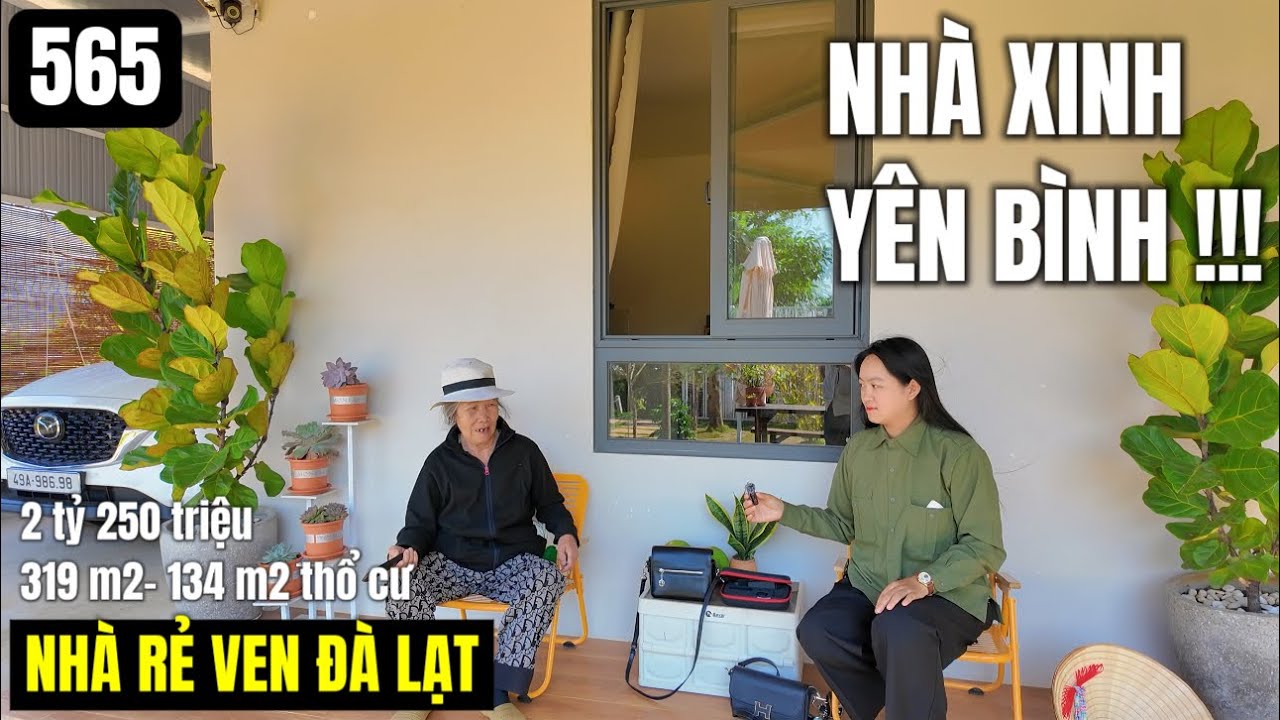 (ĐÃ BÁN)Nhà xinh yên bình 319 m2 134 m2 thổ cư ven Đà Lạt sẵn nội thất về là ờ