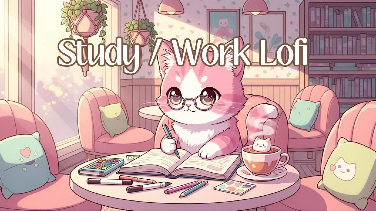 Cozy Cat Cafe Lofi ☕🐱 | Study, Work, Relax | Kitty Caffe Radio