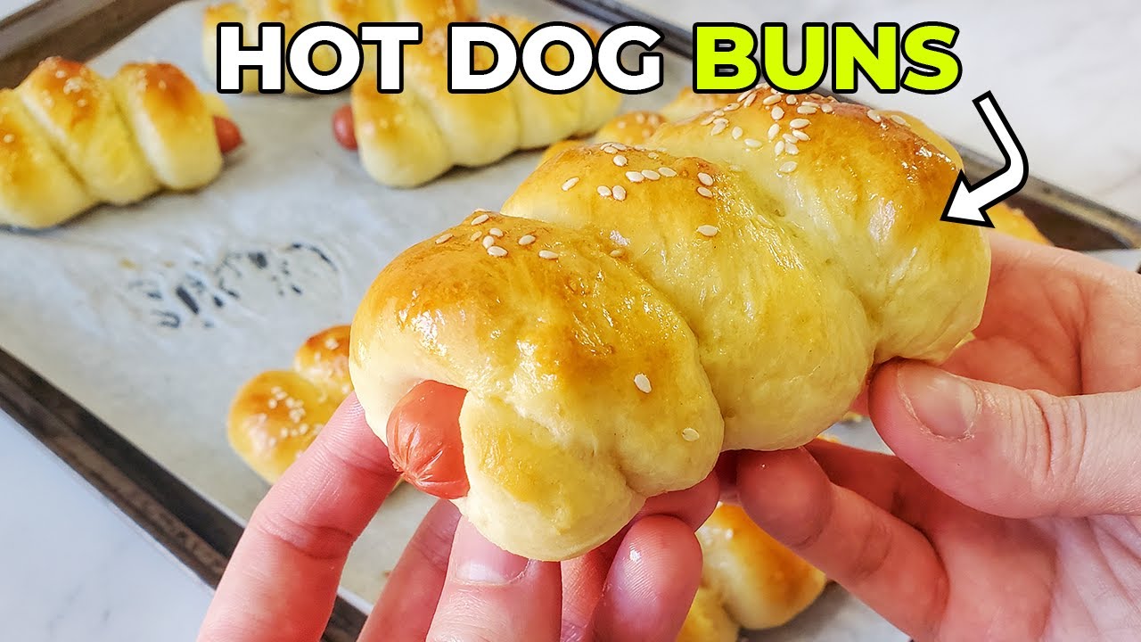 Super Soft and Fluffy Chinese Hot Dog Buns Recipe