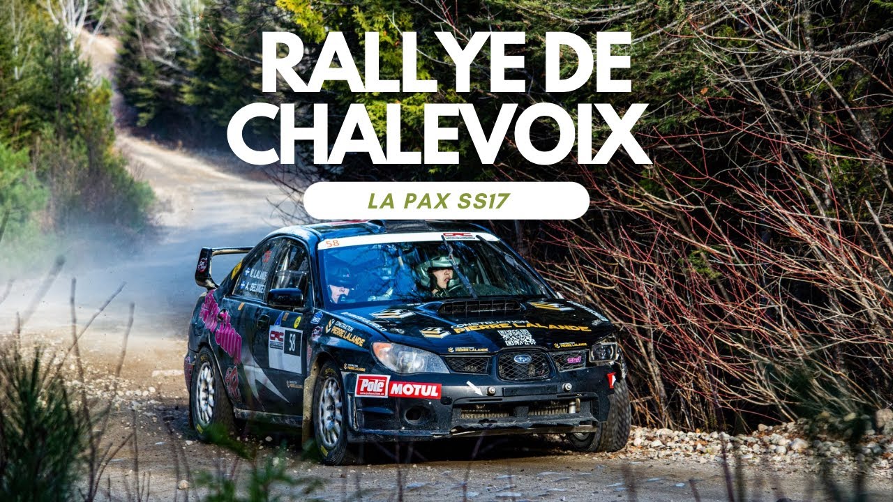 Onboard Rallye Charlevoix La pax SS17 jeune pilote de 16 ans