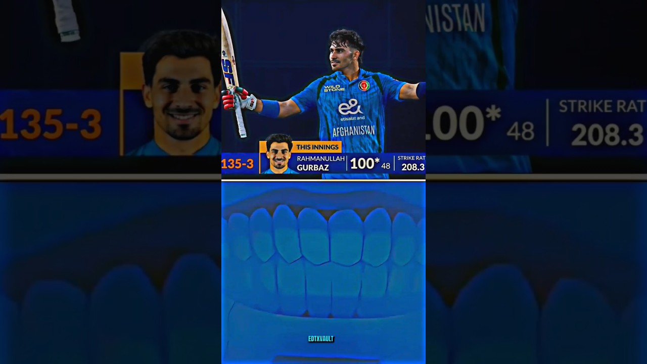 100 Off Just 48 Balls! Absolute Unreal Hitting! 🌟| #indvsafg #shorts #shortsfeed