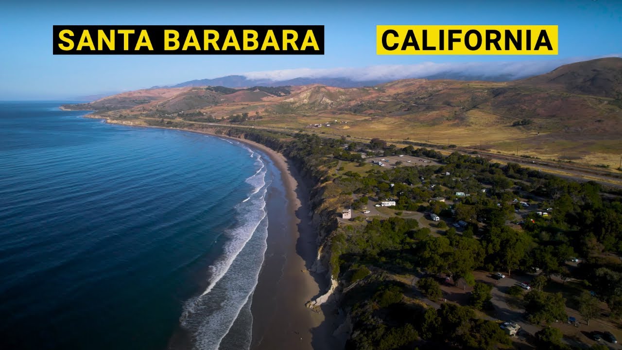 SANTA BARBARA, CA 🇺🇸 California Drone 4K drone shots using DJI Mini Pro 3