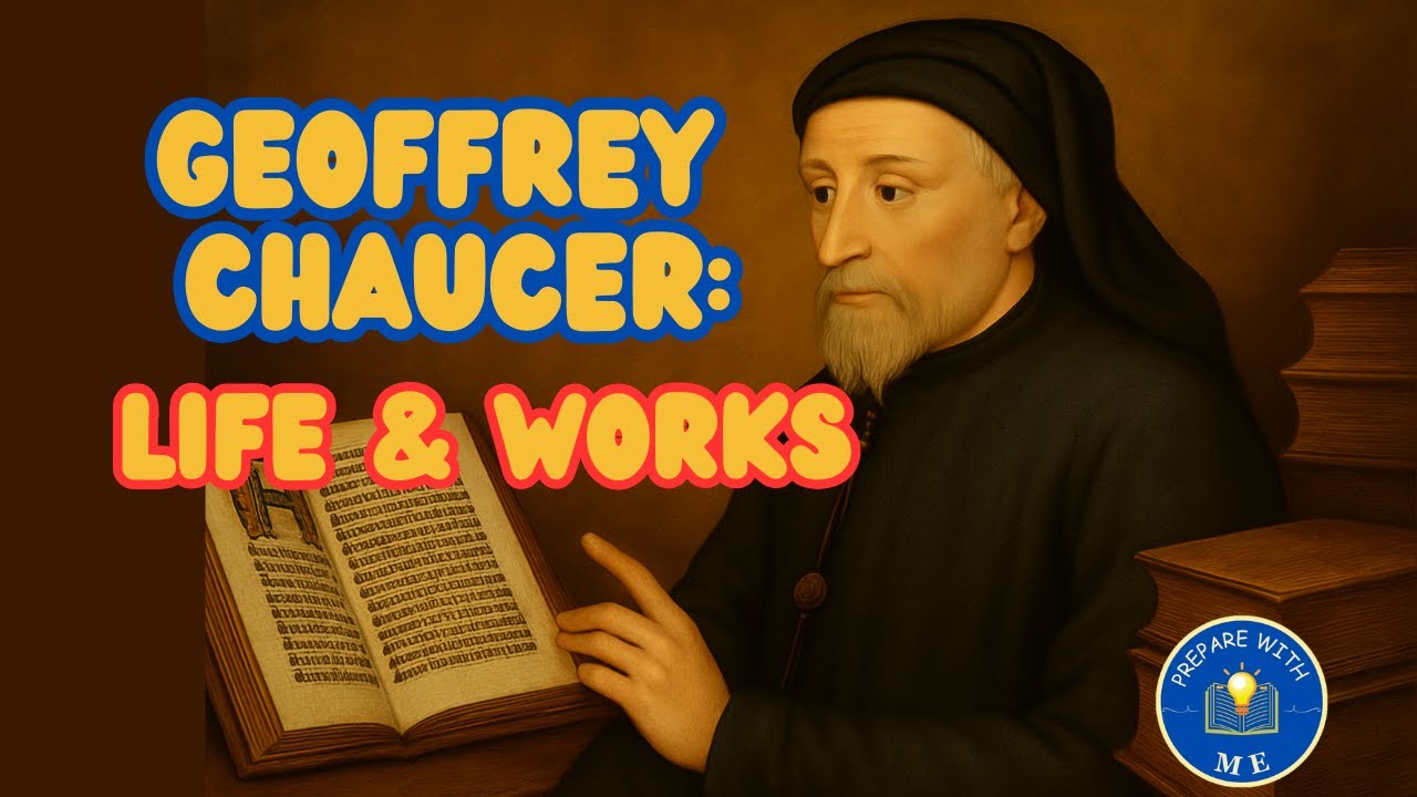 Geoffrey Chaucer I The father of English Literature I video Lecture I Prepare with me