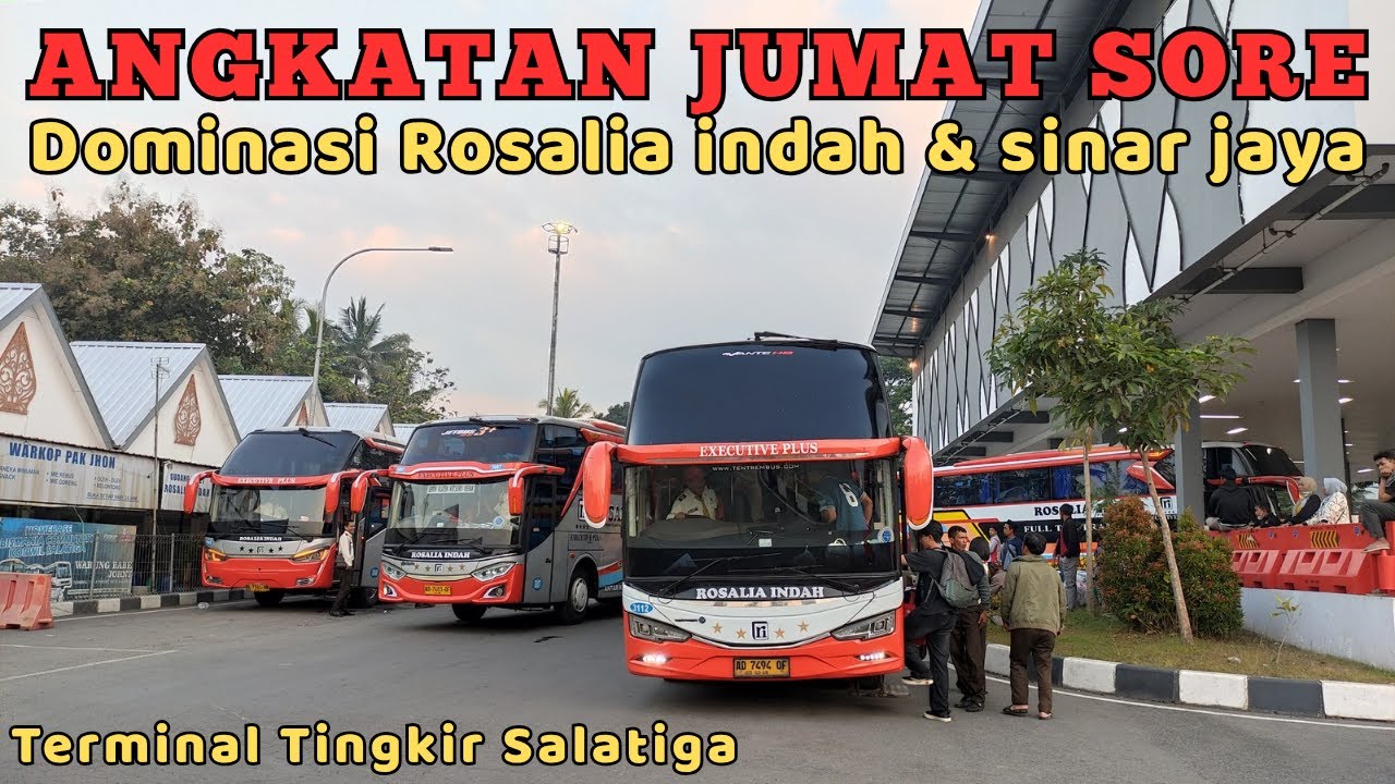 Sampai antri panjang !! Hunting bus angkatan sore di terminal salatiga