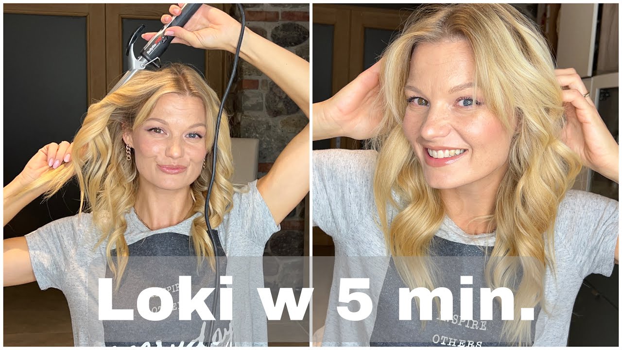 Hairstyle jak zakręcić loki na lokówce!!! - trwałe loki w5 minut