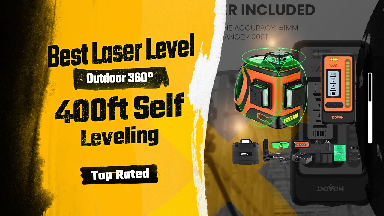 Best Outdoor Laser Level 360° | 400ft Self Leveling