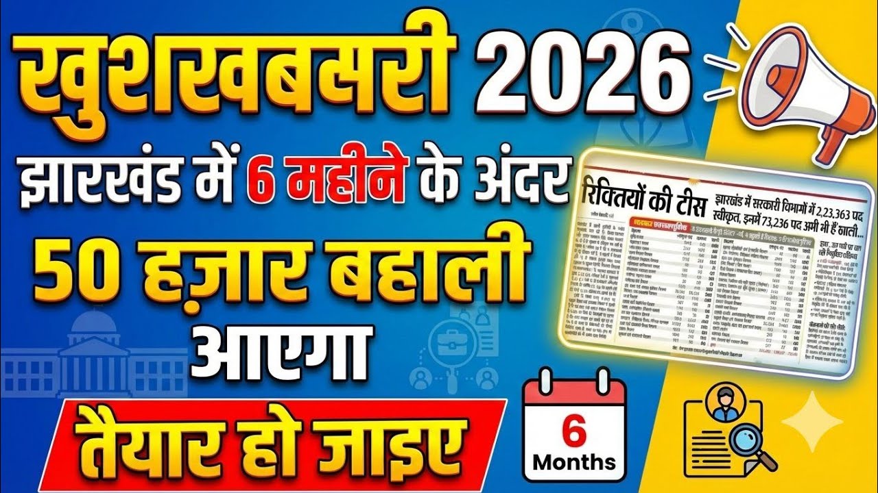 झारखंड में बंपर बहाली आने वाला है जल्द |Jssc New Vacancy 2026|jssc New bharti 2026|jssc New bahali 