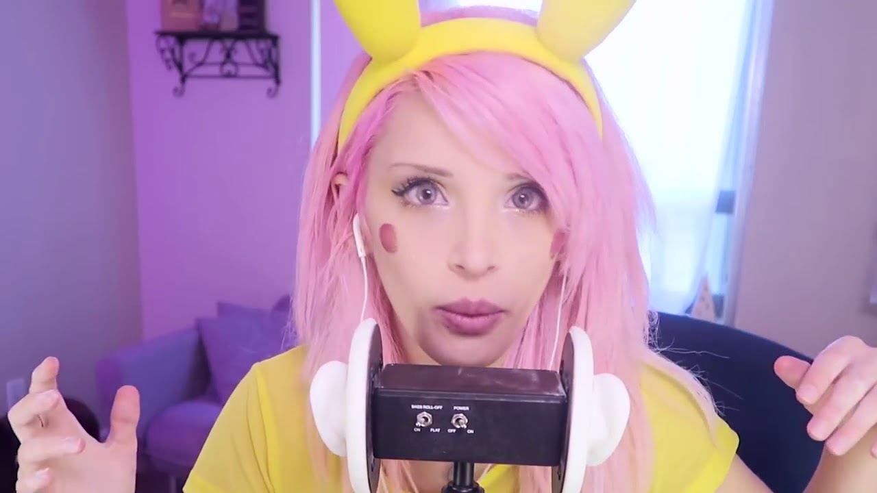 ASMR   Pikachu Roleplay     Ear Massage , Cupping & Brushing