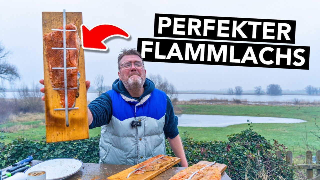 Flammlachs wie vom Weihnachtsmarkt! 🔥 Rezept zum selber machen