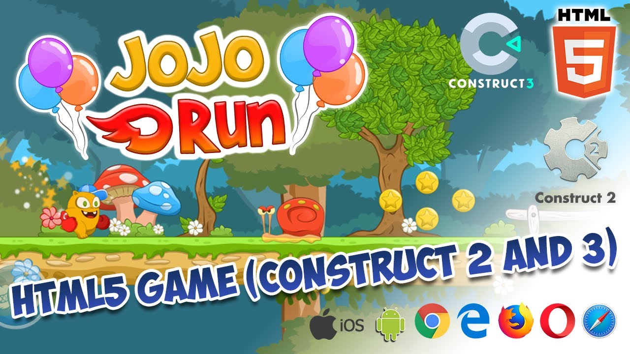 JoJo Run - Construct 2 & 3 - Runner Game Template - HTML5
