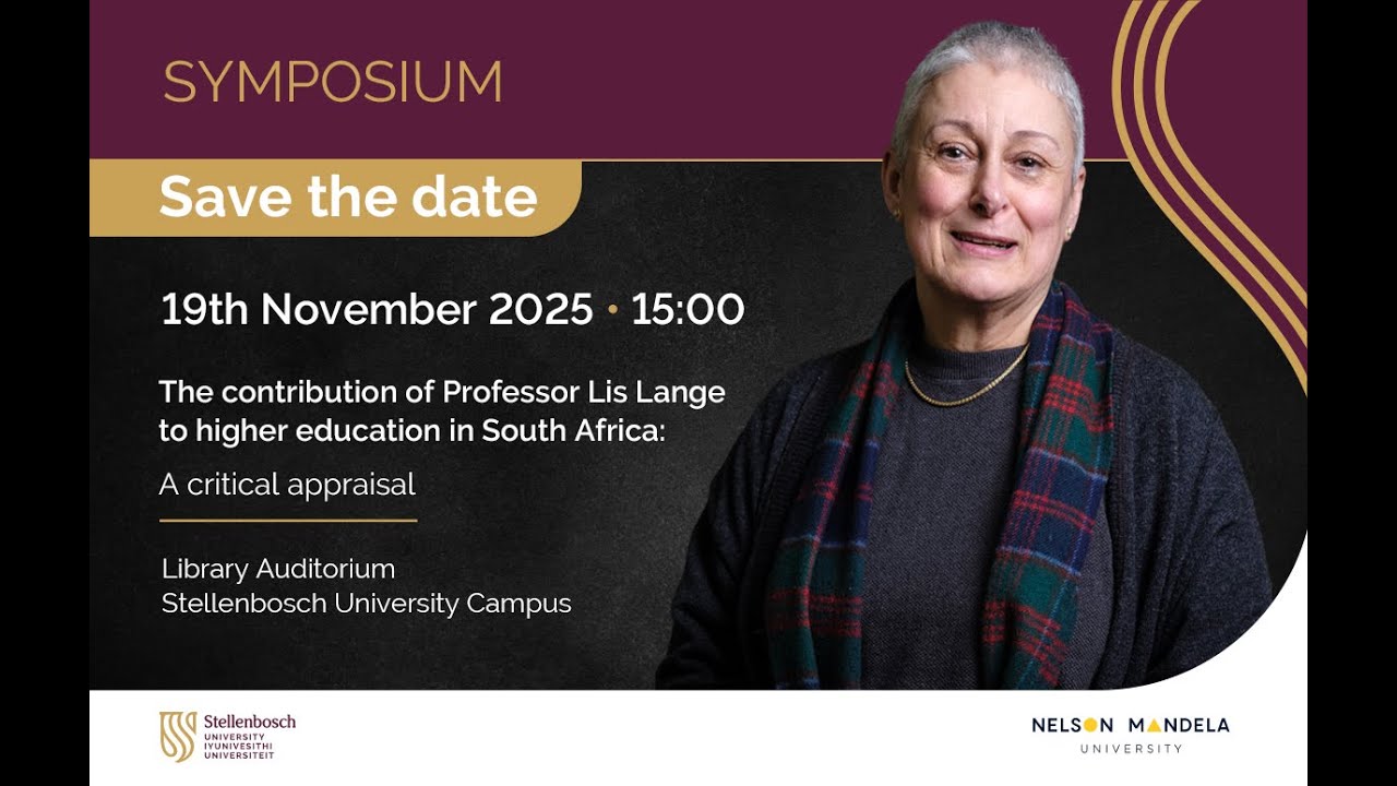 Symposium: The contribution of Prof Lis Lange to higher education in South Africa