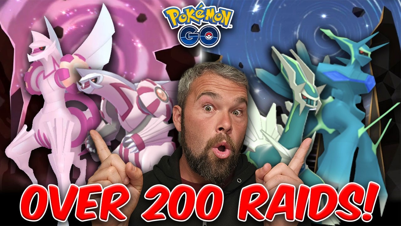 Over 200 Shiny Origin Palkia & Dialga Raids! We Got AMAZING WINS! (Pokémon GO)