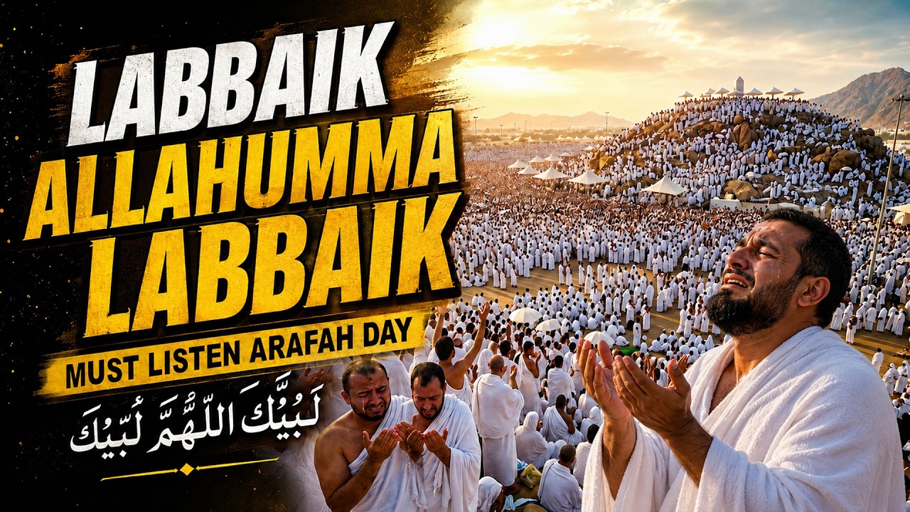 LABBAIK ALLAHUMMA LABBAIK 🕋 | لبيك اللهم لبيك | Talbiyah 2026 | Hajj 2026 Beautiful Voice #takbeer