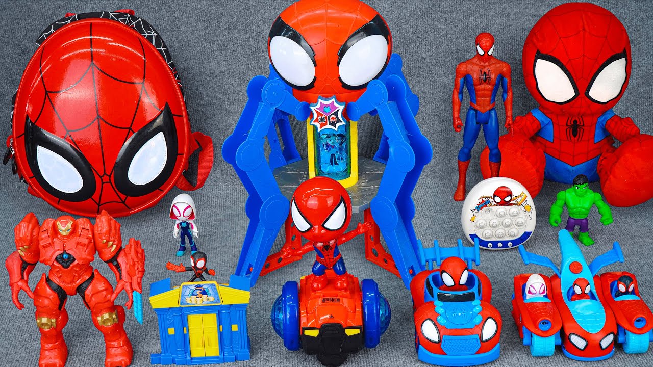 Marvel Spiderman Toys Unboxing Review | Web-Quarters vs Mech Strike Monster Hunters Iron Man vsRacer