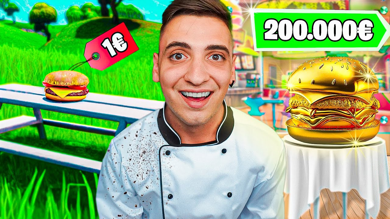 1€ VS 200.000€ Burger Στο Fortnite !