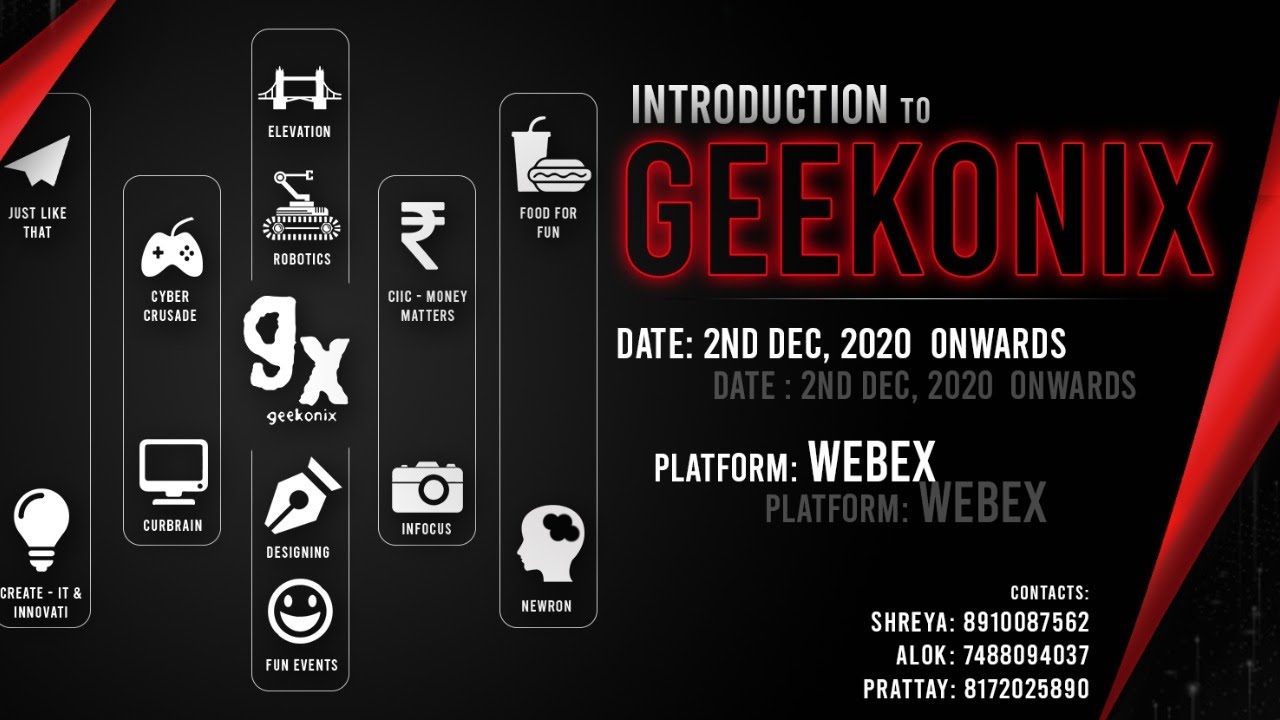 Online Induction For Freshers 20-21 | Techno Main Salt Lake | Geekonix | Elevation | Just Like That