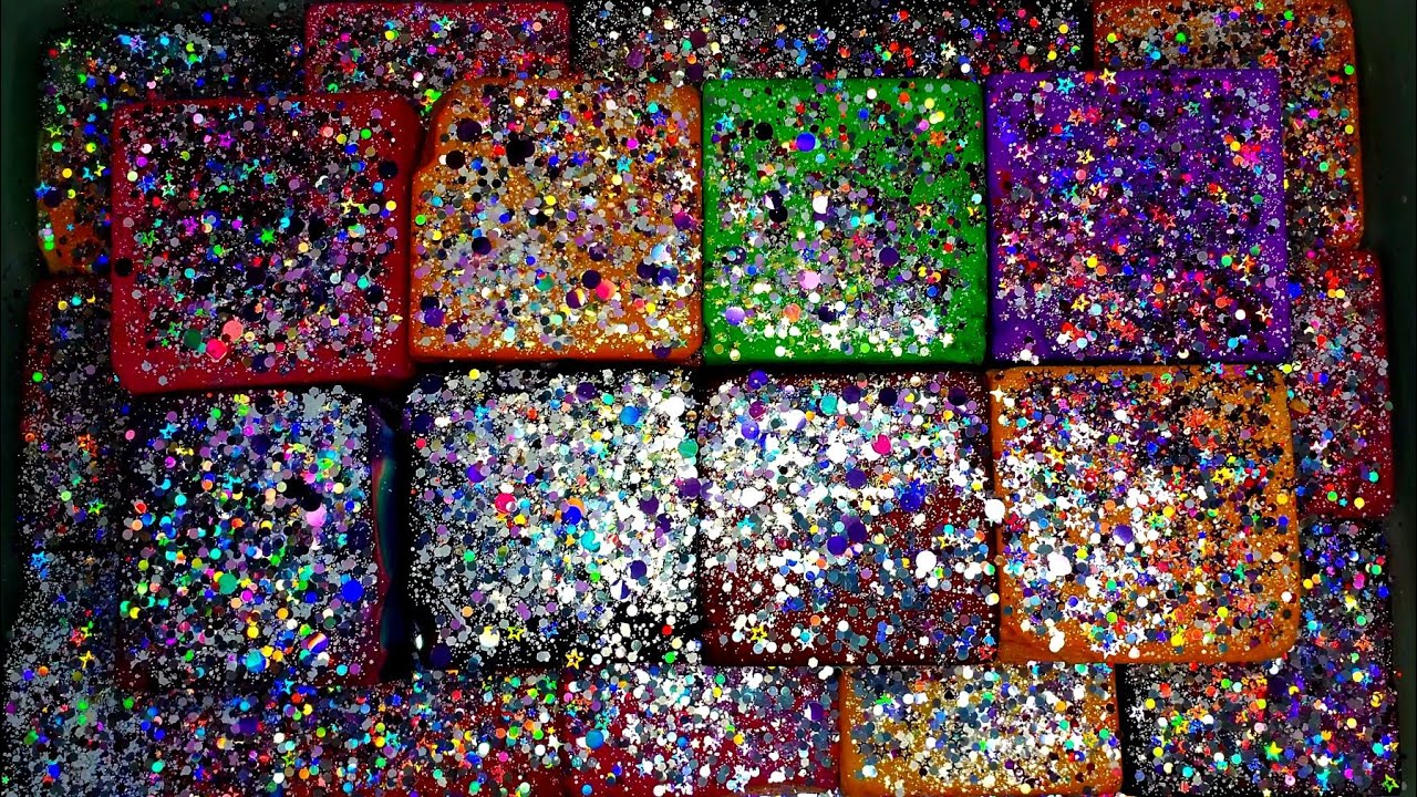 ASMR • 23×23×23 New Year Celebration Collab w/ @Asmrjdavid 🎉🥳 • Soft Dyed Blocks + Glitter