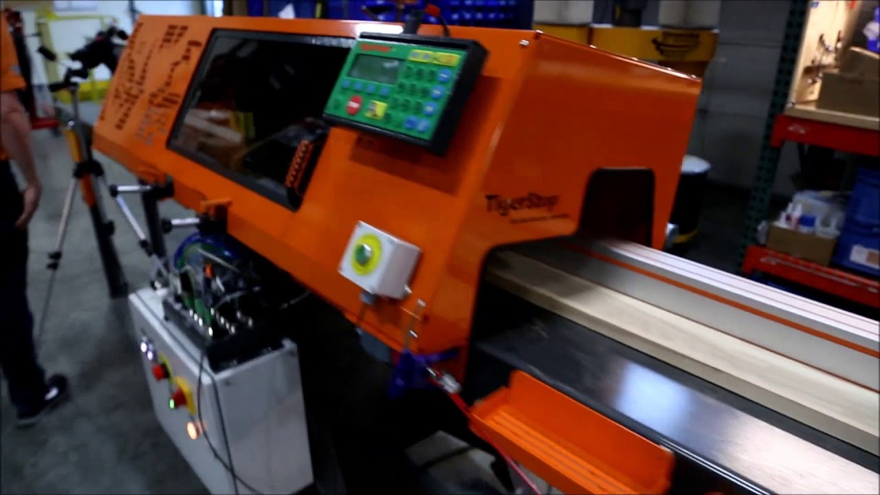 TigerSaw1000 Crayon Defect Marking & Optimizing Crosscut Saw System