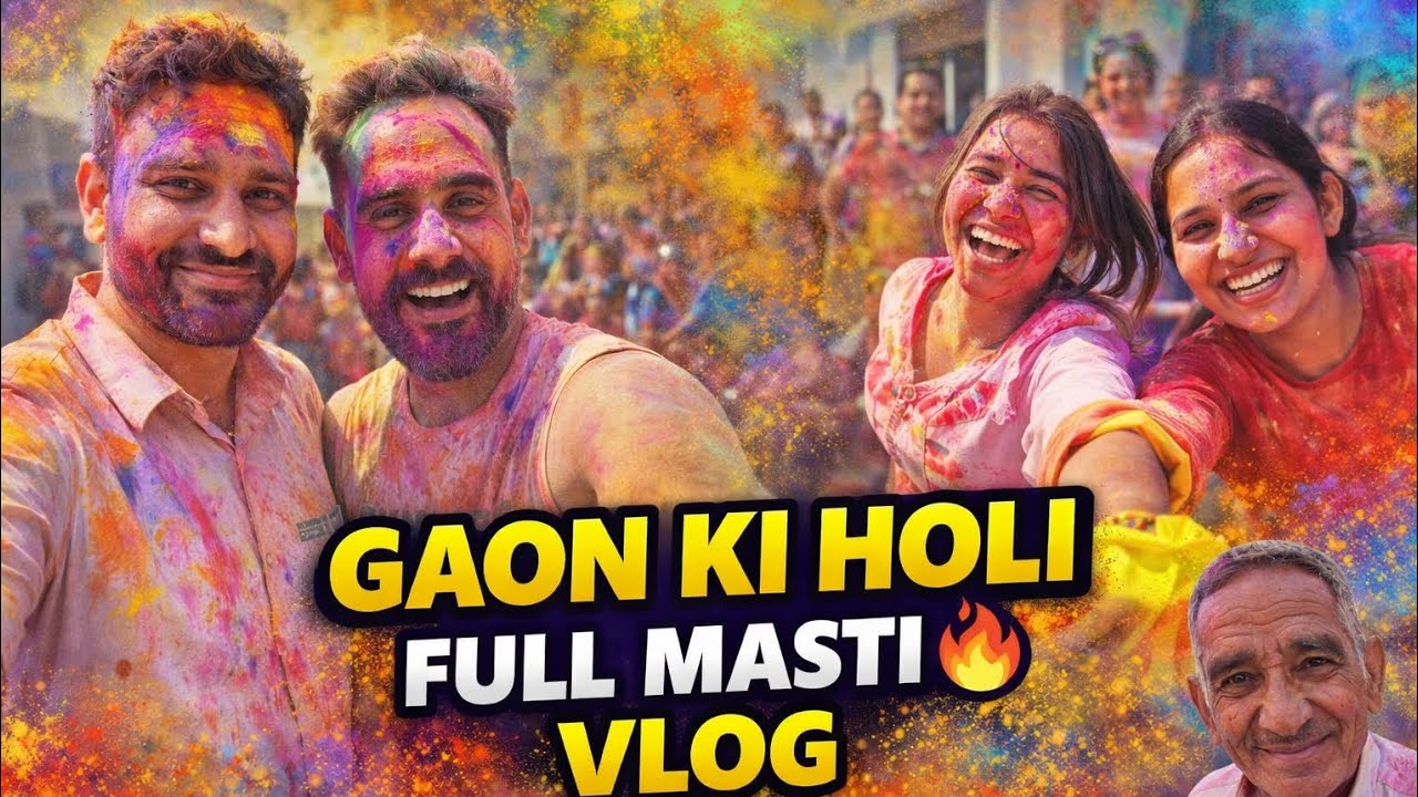 Aisi Holi Kabhi Nahi Dekhi 😱 | Gaon Ki Holi Full Masti Vlog