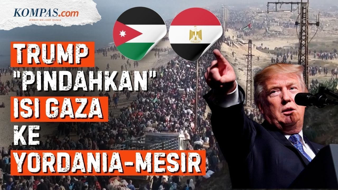 Halalkan Segala Cara, Trump Ancam Yordania-Mesir demi Miliki Gaza