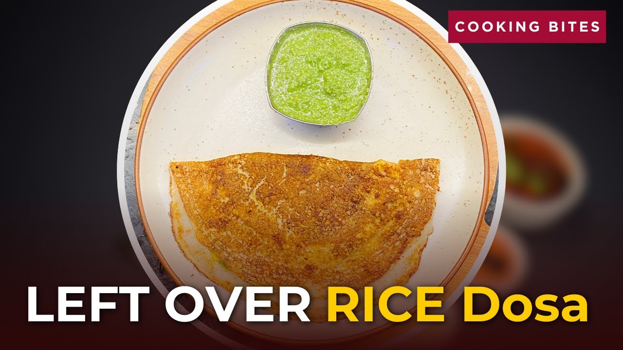 Don’t Throw Leftover Rice! Make This Crispy Dosa Instead 🔥