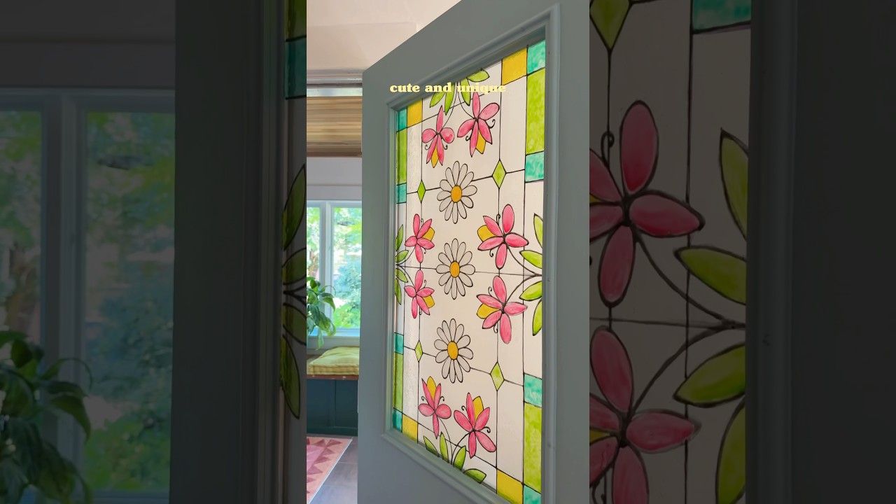 DIY Stained Glass Window 🌷🌼