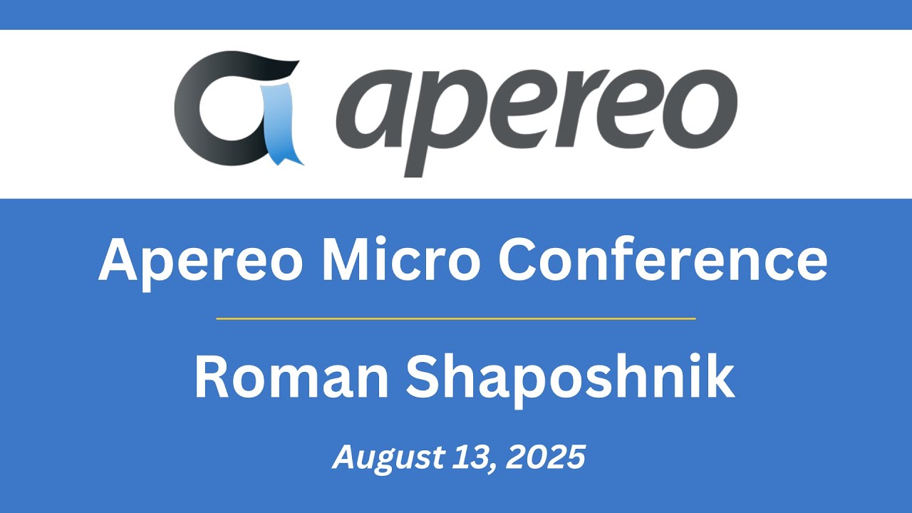 Apereo MicroConference with Roman Shaposhnik (08.13.25)