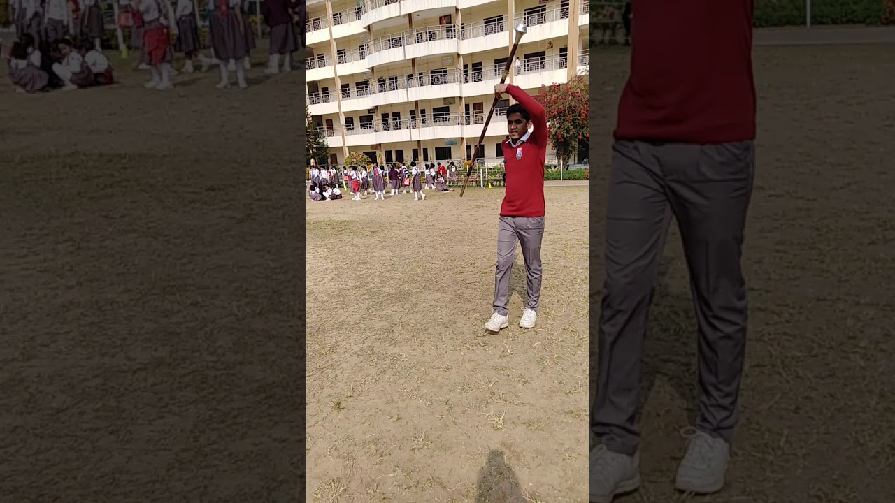 March past with band stick