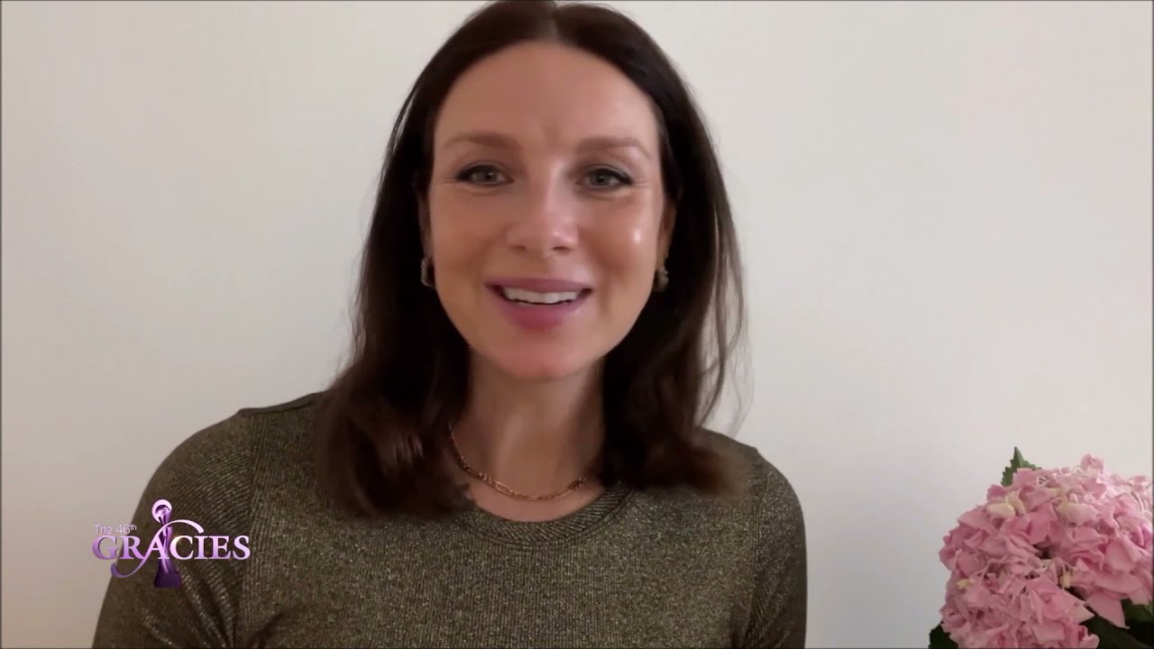 Outlander's Caitríona Balfe accepts her Gracie Award for Best Drama Actress in a Leading Role.
