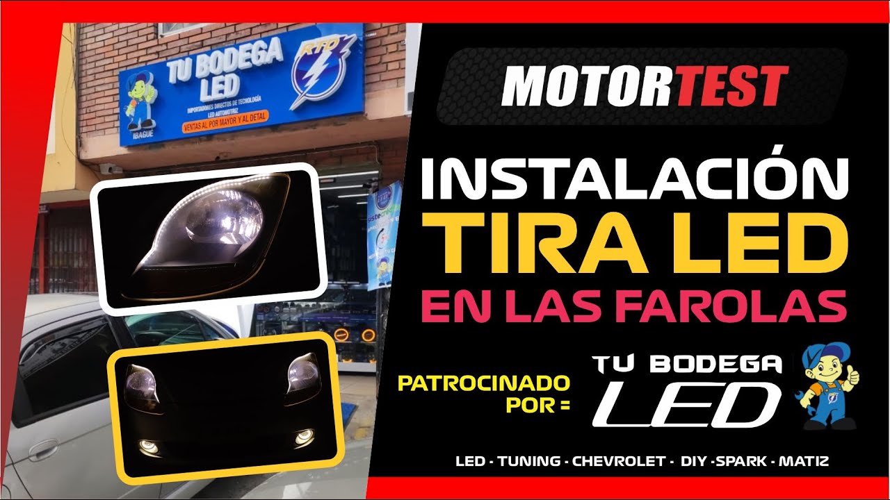 INSTALACIÓN TIRAS LED EN LAS FAROLAS | CHEVROLET SPARK - MATIZ