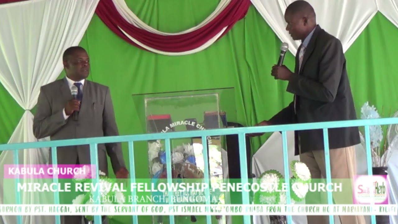 SUNDAY PREACHINGS BY PST  HAGAI AT KABULA MRFPC CHURCH