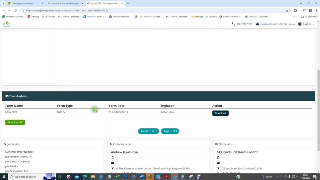 Landlord Certificates : How to download your certificates