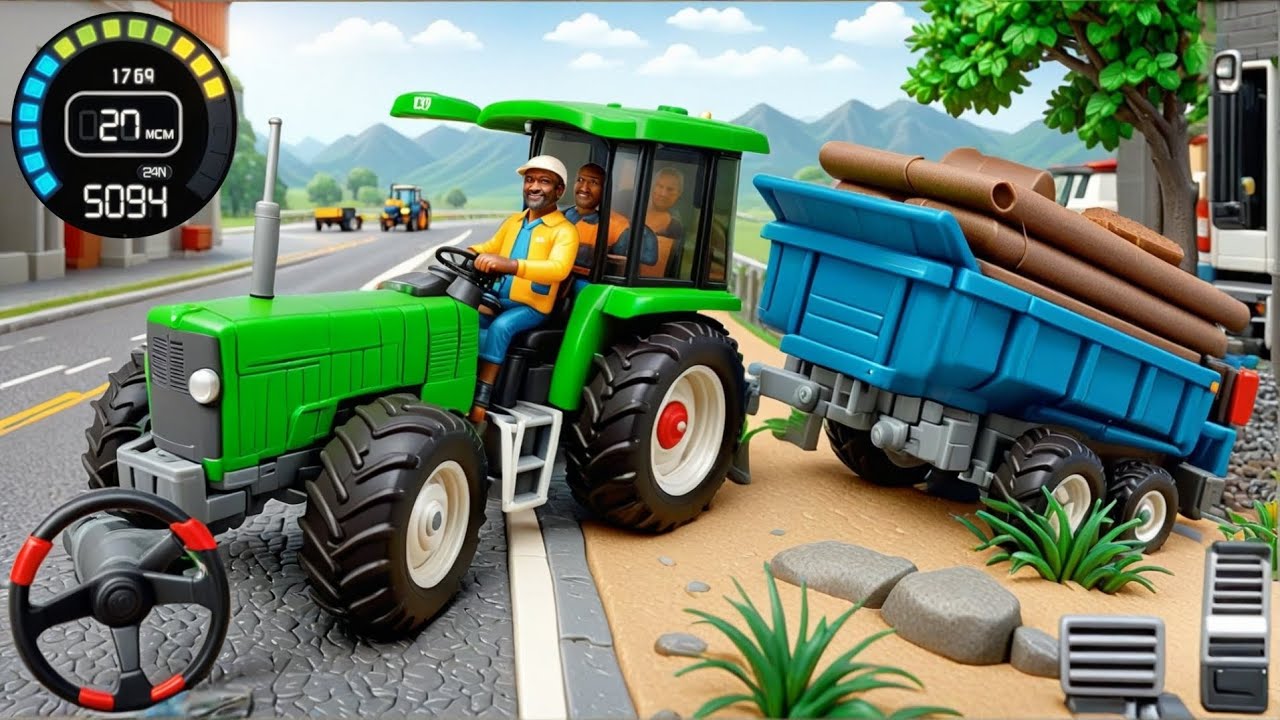 Off-Road Tractor Farming Simulator 3D - Career Mode All Levels - Android GamePlay