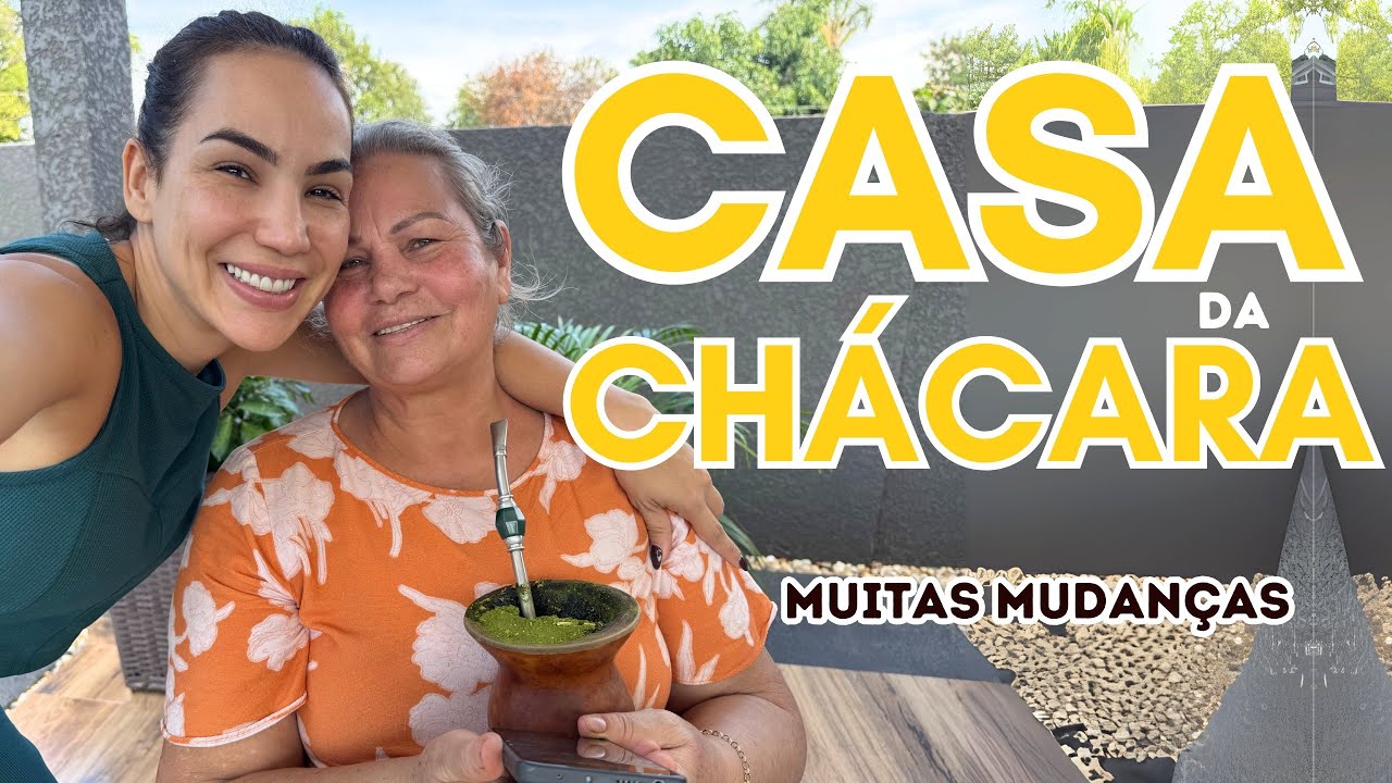 VLOG CASA DA CHÁCARA, DIA COM MEUS PAIS