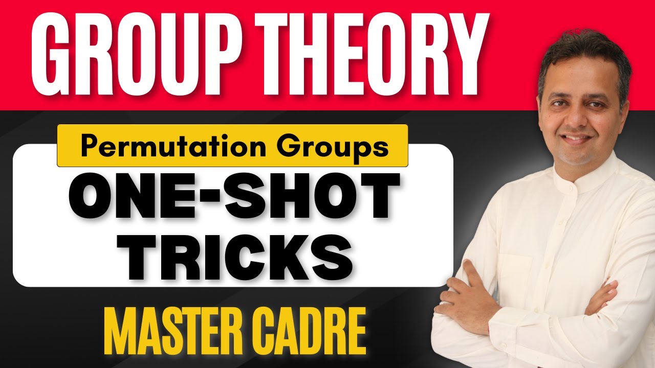Master Cadre Math 2025 |Group Theory | Permutation Groups One Shot Tricks Chetan Setia Best Lecture