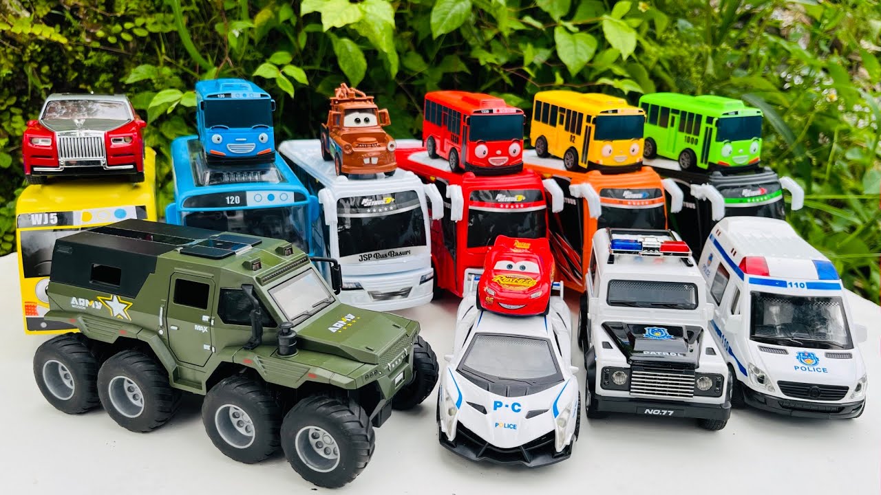 Mobil Mobilan Truk Oleng, Mobil Truk Molen, Mobil Balap, Truk Pasir, Mobil Roket, Damkar, Tayo #1213