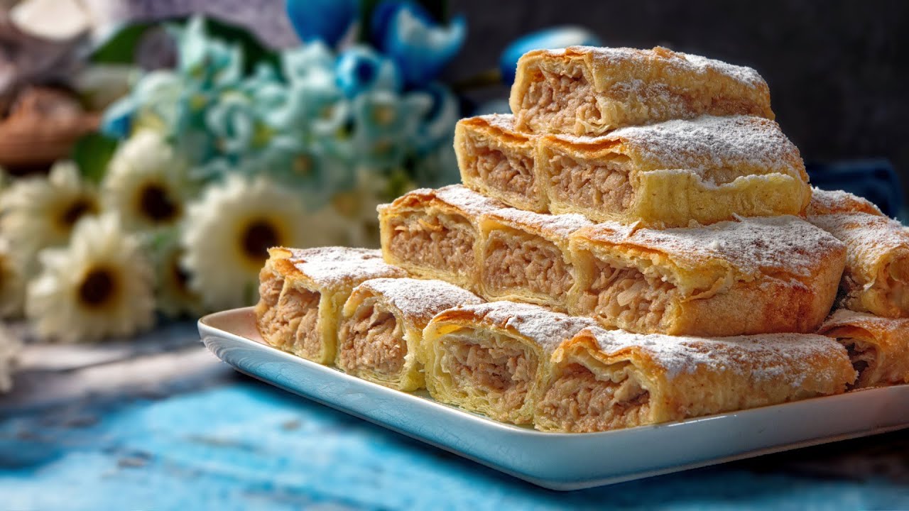 Яблочно-ореховый пирог ❗❗ Запах детства в каждом кусочке 💖