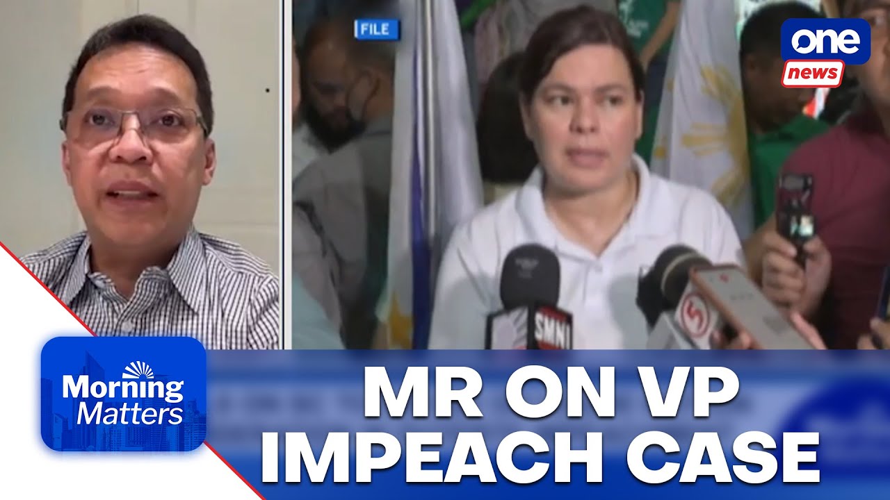 Flores urges SC: Resolve House motion on VP Sara impeachment | Morning Matters 