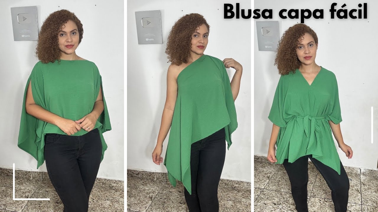 BLUSA CAPA FÁCIL - CORTE E COSTURA FÁCIL