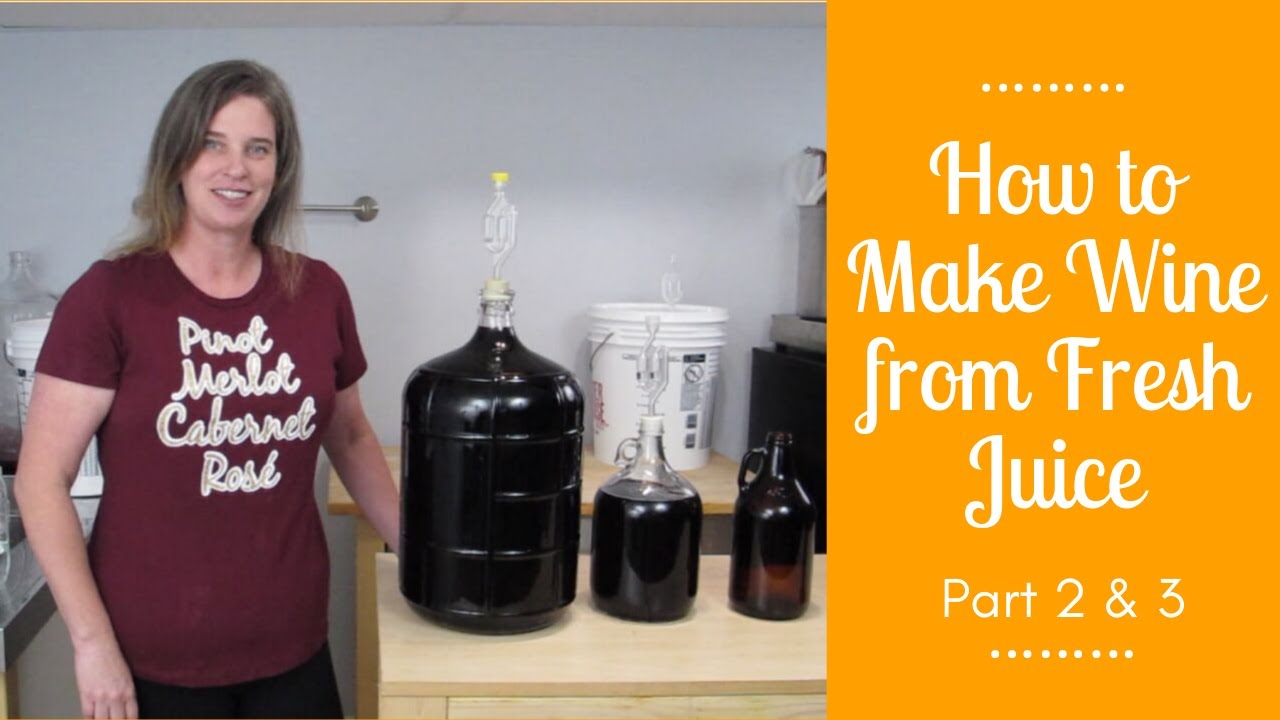 How to Make Wine from Fresh Juice - Part 2 & 3