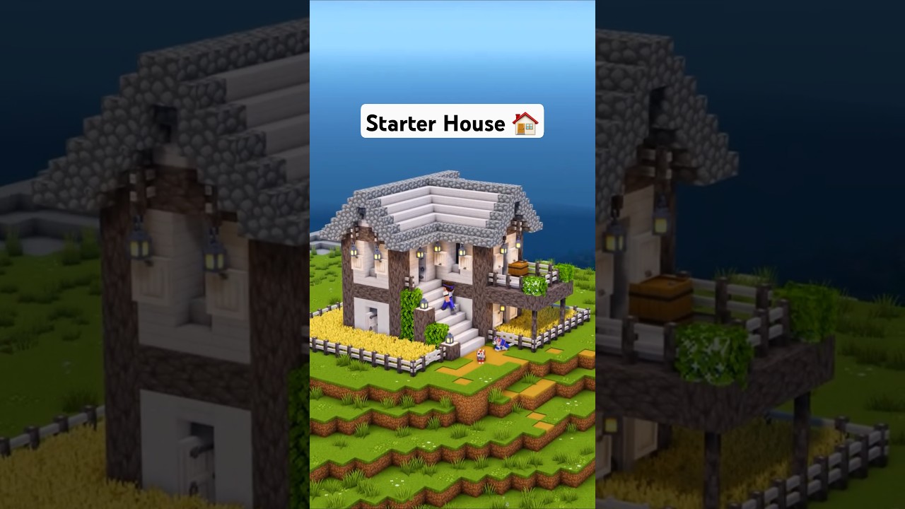Minecraft Pale Oak Starter Survival House 🏠 #minecraft
