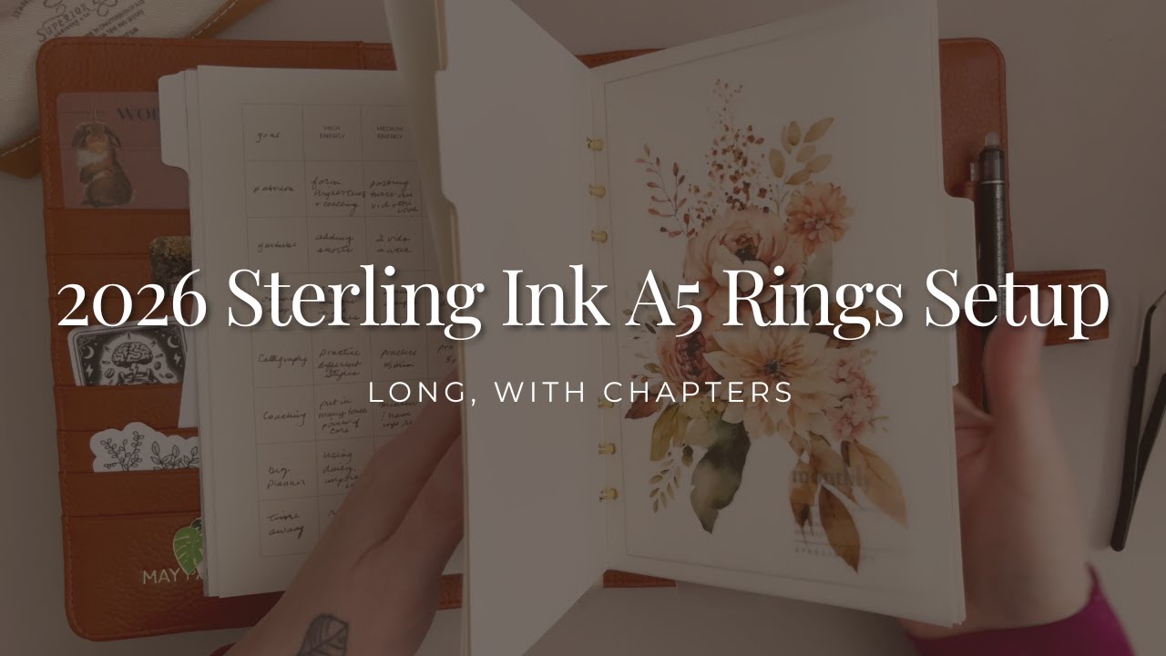 2026 Sterling Ink A5 Rings Setup for My Business - LONG, With Chapters