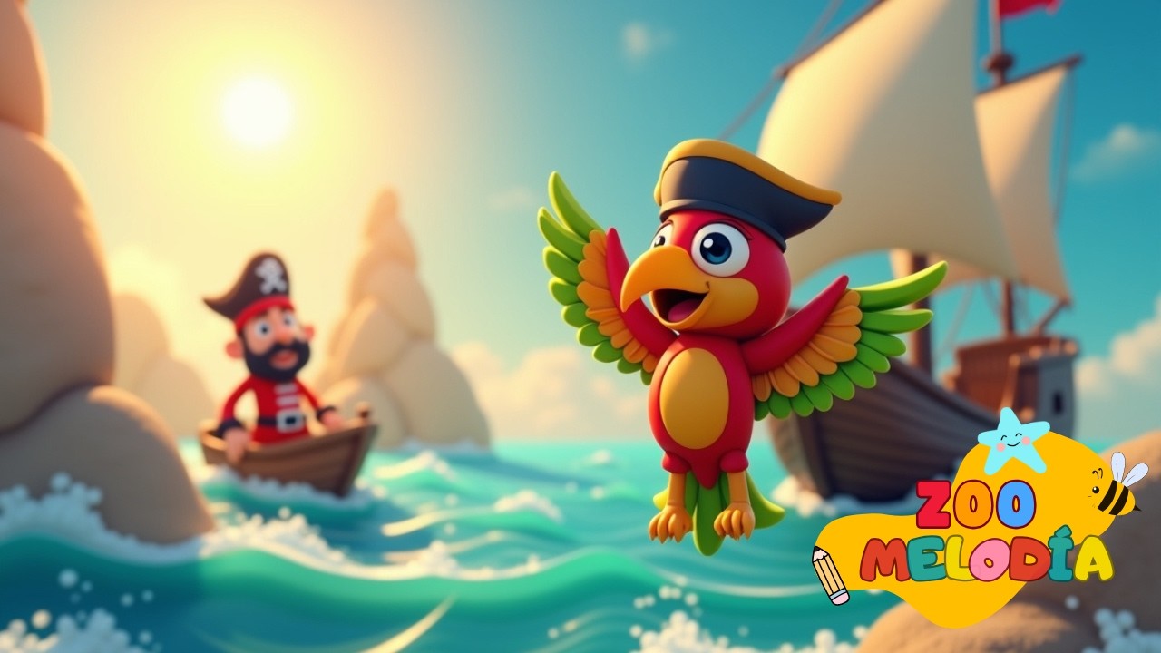 Loro Falador 🦜 | Canções infantis para aprender palavras e sons novos
