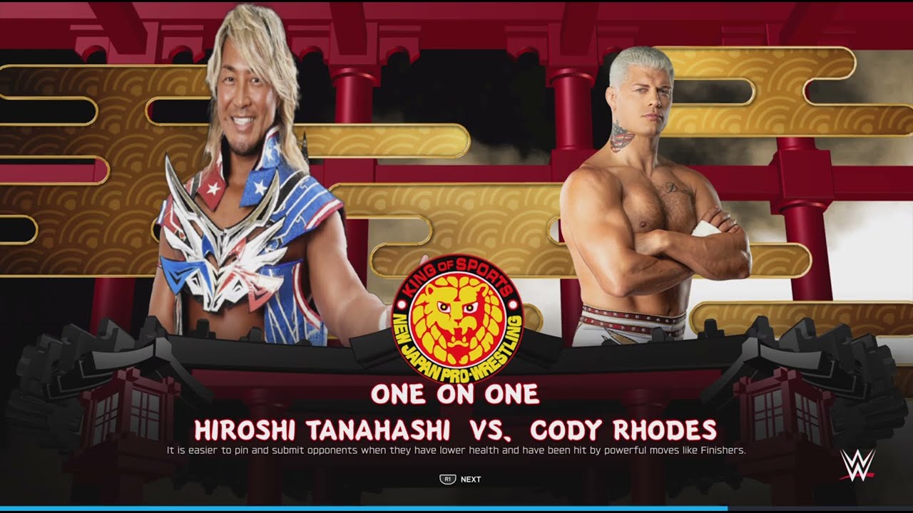 WWE 2K25　棚橋弘至 VS コーディ·ローデス