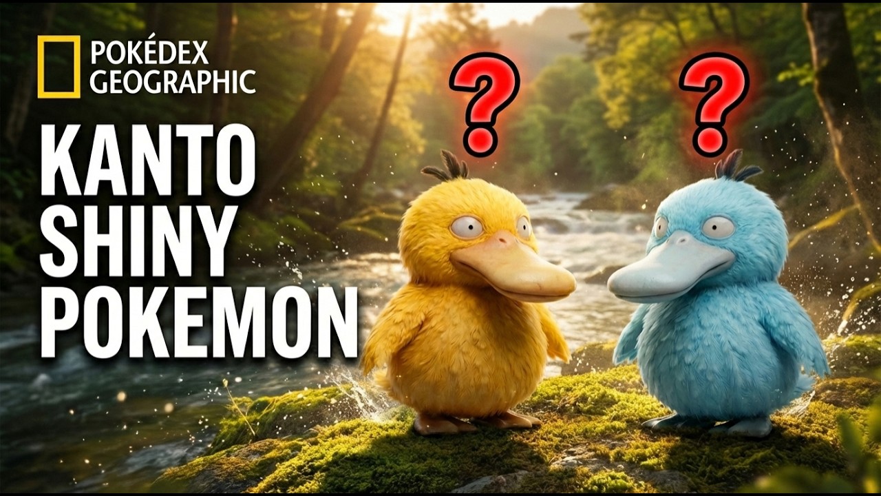 Pokemon in Real Life - Natgeo Kanto Shiny Pokemon