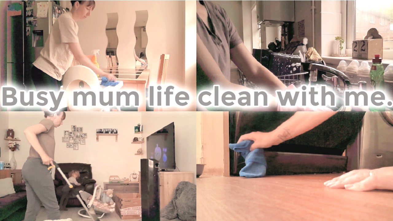 BUSY MUM LIFE CLEAN WITH ME🧽🧹FAMILY OF SIX| REALISTIC MOTIVATION