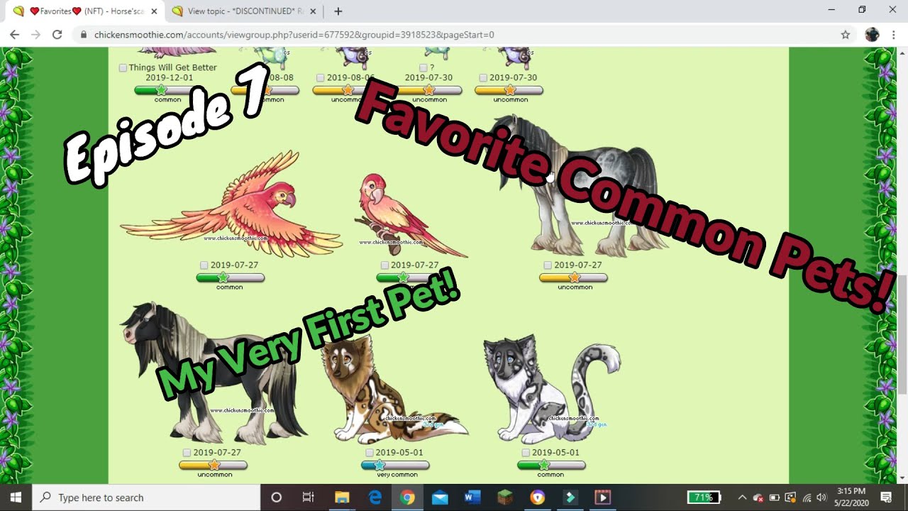 Some of My Favorites! | ChickenSmoothie (Ep.7)